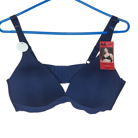 Other - STRM‎ Line NWT Shaping Bra Size 40C Full Figure 591158FF Comfort Wire free Blue